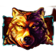 celestial moon riches wolf symbol icon