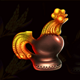 chervona kalyna megaways rooster symbol icon