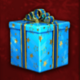 christmas bonanza blue symbol icon