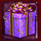 christmas bonanza purple symbol icon