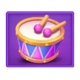 circus joker 4096 drum symbol icon