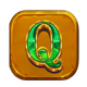 cleopatra golden necklace q symbol icon