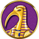 cleopatra plus bird symbol icon