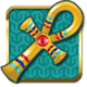 cleopatra plus cross symbol icon