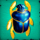 cleopatra triple fortune scarab symbol icon