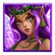clover fortunes purple woman symbol icon