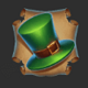 clover rollover 2 hat symbol icon