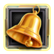 clover rush 1000 gold bell symbol icon