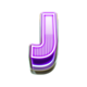 clover rush 1000 neon j symbol icon