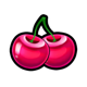 coin dazzle cherry symbol icon