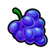 coin dazzle grape symbol icon