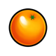 coin dazzle orange symbol icon