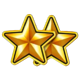 coin inferno step n stack gold stars symbol icon