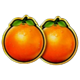 coin inferno step n stack oranges symbol icon