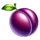 coin storm purple plum symbol icon