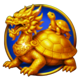 coins of dragon hold and win gold dragon turtle symbol icon