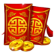 coins of dragon hold and win red envelopes coins symbol icon