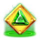 cosmic rush dream drop green symbol icon