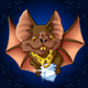 count spectacular bat symbol icon
