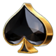 crime town black spade symbol icon