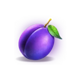 crown of fortune purple plum symbol icon