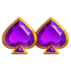 crown strike hold and win gem spades symbol icon