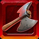 dark forge axe symbol icon
