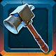 dark forge hammer symbol icon