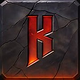 dark forge k symbol icon