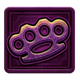 deadly gangster style purple knuckles symbol icon