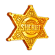 deadly outlaw badge symbol icon