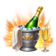 derby rush champagne symbol icon
