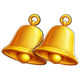 diamond chest hold n link bells symbol icon