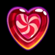diamond explosion candy heart candy symbol icon