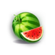 dice and drop watermelon symbol icon