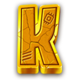 dinero n oro superbonus k symbol icon