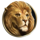 divine fortune black lion symbol icon