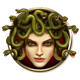 divine fortune powerpoints medusa symbol icon