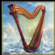 divine reels harp symbol icon