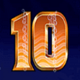 dolphin gold 10 symbol icon