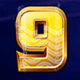 dolphin gold 9 symbol icon