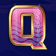 dolphin gold q letter symbol icon