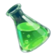 dr mad green flask symbol icon