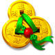 dragon fortune coins hold and win coins symbol icon