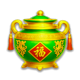 dragon fortune coins hold and win pot symbol icon