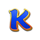 dragon koi k symbol icon