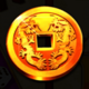 dragon lines super gold coin symbol icon