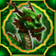 dragon spin green dragon symbol icon