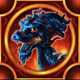 dragon spin red dragon symbol icon