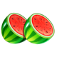 dream diamonds hold n link watermelon halves symbol icon